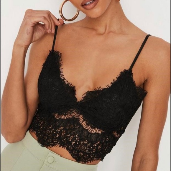 missguided black bralet